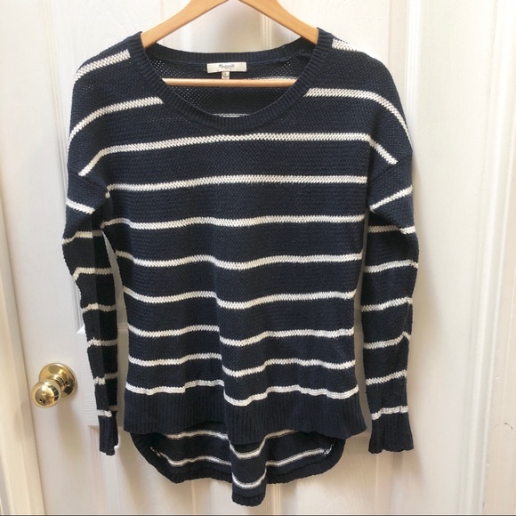 Madewell Sweaters - Madewell Navy striped sweater
